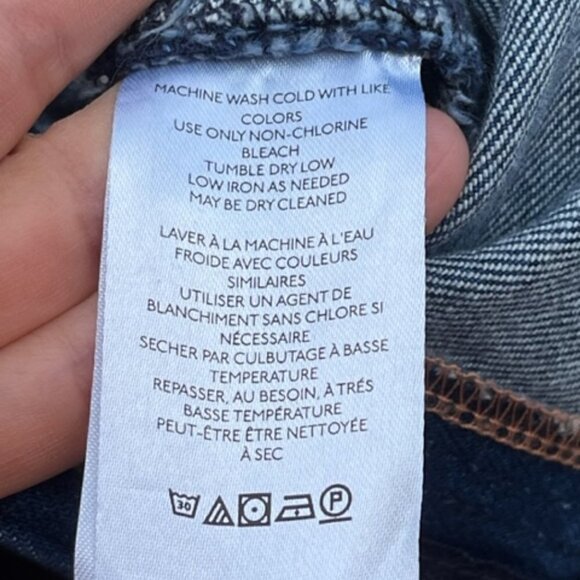 Free People NWT We The Free Emmy Split Hem Blue Boot Cut Jean SIZE 31 - Picture 11 of 15